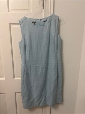 Talbots Pale Blue Sleeveless Shift Dress